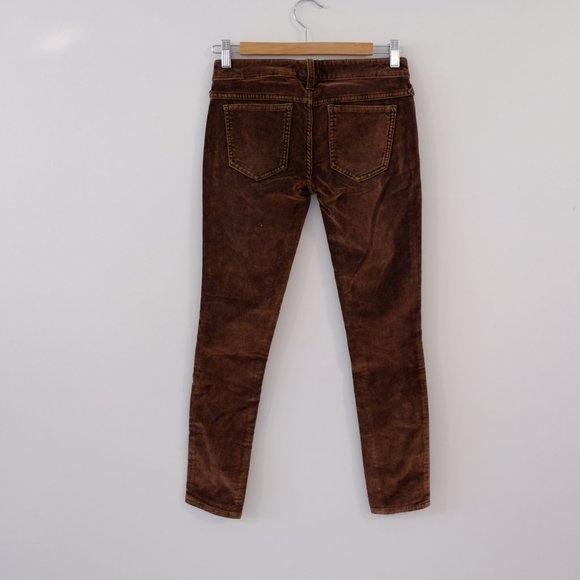 Free People brown corduroy low raise skinny jeans - Picture 6 of 6